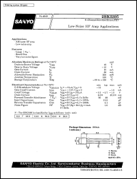 2SK2395 datasheet: N-channel junction silicon FET, low-noise HF amp application 2SK2395