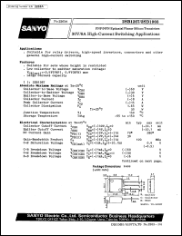 2SD1903 datasheet: NPN epitaxial planar silicon transistor, high-current switching application (30V/8A) 2SD1903