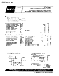 2SC5301 datasheet: NPN triple diffused planar silicon transistor, ultrahigh-definition color display horizontal deflection output application 2SC5301