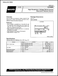 LC7536R datasheet: High breakdown voltage serial control electronic volume control LC7536R