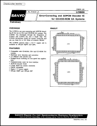 LC8956 datasheet: Error-correcting and ADPCM decoder IC for CD-I/CD-ROM XA system LC8956