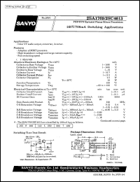 2SA1769 datasheet: PNP epitaxial planar silicon transistor, 160V/700mA switching application 2SA1769
