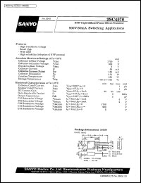 2SC4578 datasheet: NPN triple diffused planar silicon transistor, 900V/50mA switching application 2SC4578