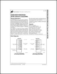 DS90CR283MDC datasheet: 28-Bit Channel-Link - 66 MHz DS90CR283MDC