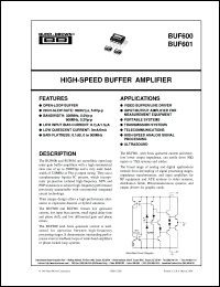 BUF600AU datasheet: High-Speed Buffer Amplifier BUF600AU