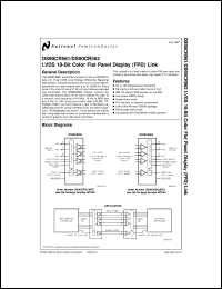 DS90CR561MTDX datasheet: LVDS 18-Bit Color Flat Panel Display (FPD) Link DS90CR561MTDX