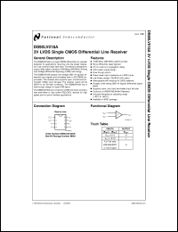 DS90LV018ATM datasheet: 3V LVDS Single CMOS Differential Line Receiver DS90LV018ATM