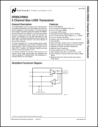 DS92LV090ATVEHX datasheet: 9 Channel Bus LVDS Transceiver DS92LV090ATVEHX