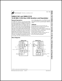 DS92LV1210MDC datasheet: 16 MHz - 40 MHz 10-Bit Deserializer DS92LV1210MDC