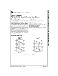 DS96172CN datasheet: RS-485/RS-422 Quad Differential Line Drivers DS96172CN