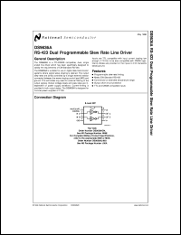 5962-8752301PA datasheet: RS-423 Dual Programmable Slew Rate Line Driver 5962-8752301PA