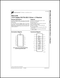 DSV14196TWM datasheet: +3.3V Supply EIA/TIA-232 5 Driver x 3 Receiver DSV14196TWM