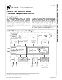 G1-233P-85-1.8 datasheet: Geode Processor Series Low Power Integrated x86 Solution [Preliminary] G1-233P-85-1.8