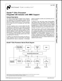 GL-266B-70-2.9 datasheet: Geode Processor Integrated x86 Solution with MMX Support GL-266B-70-2.9