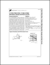 JM38510/12501SG datasheet: Monolithic Sample and Hold Circuit JM38510/12501SG