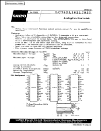 LC7821 datasheet: Analog function switch LC7821