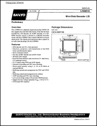 LC89610 datasheet: Mini-disk decoder LSI LC89610