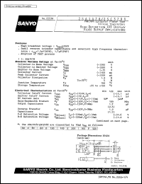 2SA1478 datasheet: PNP epitaxial planar silicon transistor, high-definition CTR display video-output application 2SA1478