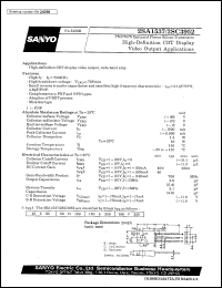 2SC3952 datasheet: NPN epitaxial planar silicon transistor, high-definition CTR display video-output application 2SC3952