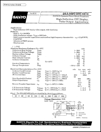 2SA1697 datasheet: PNP epitaxial planar silicon transistor, high-definition CTR display video output application 2SA1697