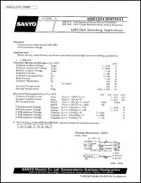 2SD1841 datasheet: NPN triple diffused planar silicon transistor, 100V/25A switching application 2SD1841