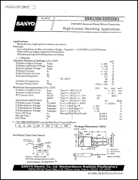 2SB1508 datasheet: PNP epitaxial planar silicon transistor, high-current switching application 2SB1508