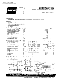 2SD1195 datasheet: NPN planar silicon darlington transistor, driver application 2SD1195