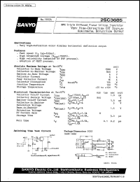 2SC3685 datasheet: NPN triple diffused planar silicon transistor, very high-definition CTR display horizontal deflection output 2SC3685