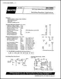 2SC3990 datasheet: NPN triple diffused planar silicon transistor, switching regulator application 2SC3990