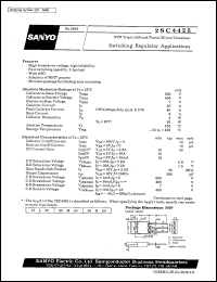 2SC4425 datasheet: NPN triple diffused planar silicon transistor, switching regulator application 2SC4425