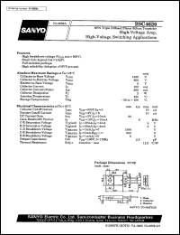 2SC4630 datasheet: NPN triple diffused planar silicon transistor, high-voltage switching application 2SC4630