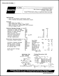 2SD1881 datasheet: NPN triple diffused planar silicon transistor, color TV horizontal deflection output application 2SD1881