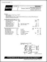 DD52RC datasheet: Diffused junction type silicon diode, damper diode for very high-definition display application DD52RC