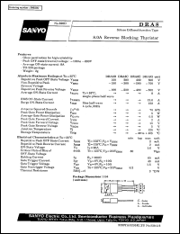 DRA8 datasheet: Silicon diffused junction type, 8,0A reverse blocking thyristor DRA8