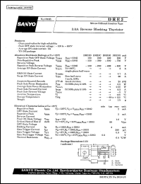 DRE3 datasheet: Silicon diffused junction type, 3,0A reverse blocking thyristor DRE3