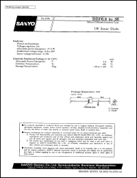 DZF8.2 datasheet: Silicon diffused junction type, 1W zener diode DZF8.2