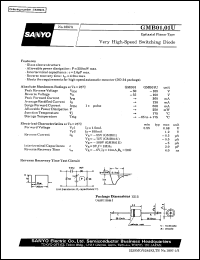 GMB01 datasheet: Silicon epitaxial planar type, very high-speed switching diode GMB01