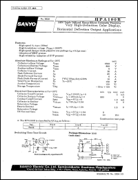 HPA100R datasheet: NPN triple diffused planar silicon composite transistor, very high-definition color display, horizontal deflection output application HPA100R