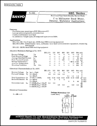 SBL-801 datasheet: Beam lead type GaAs schottky barrier dode, C to millimetr band mixer, detector, modulator application SBL-801