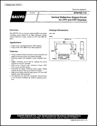 STK792-110 datasheet: Vertical deflection output circuit for CTV and CTR display STK792-110