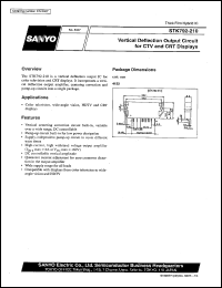 STK792-210 datasheet: Vertical deflection output circuit for CTV and CTR display STK792-210