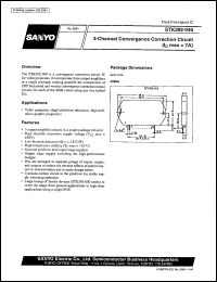 STK392-040 datasheet: 3-channel convergence correction circuit STK392-040