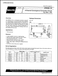 STK392-110 datasheet: 3-channel convergence correction circuit STK392-110