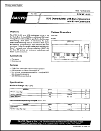 STK311-020 datasheet: RDS demodulator with synchronization and error correction STK311-020