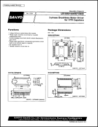 LB1889 datasheet: 3-phase brushless motor driver for VTR capstans LB1889