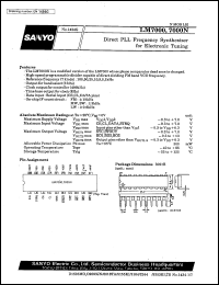 LM7000 datasheet: Direct PLL frequency synthesizer for electronic tuning LM7000