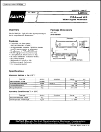 LA7390N datasheet: VHS VCR video signal processing LA7390N