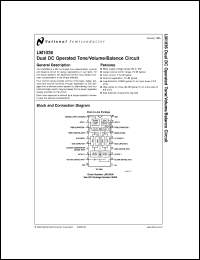 LM1036MX datasheet: Dual DC Operated Tone/Volume/Balance Circuit LM1036MX