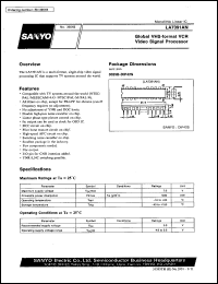 LA7391AN datasheet: VHS VCR video signal processor LA7391AN