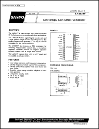 LA8633V datasheet: Low-voltage, low-current compander LA8633V